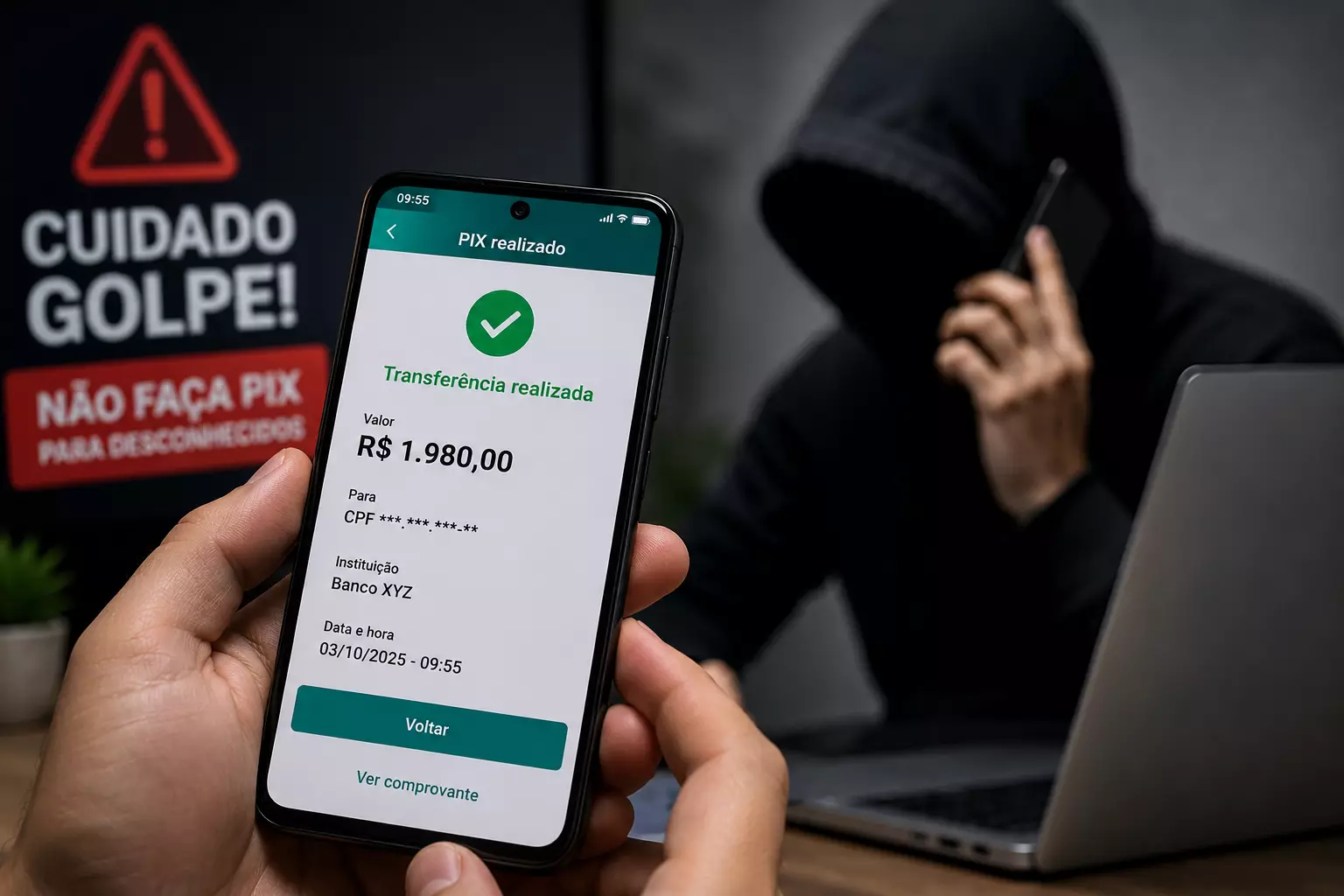 Homem perde quase R$ 2 mil após cair em golpe bancário em Ivaté